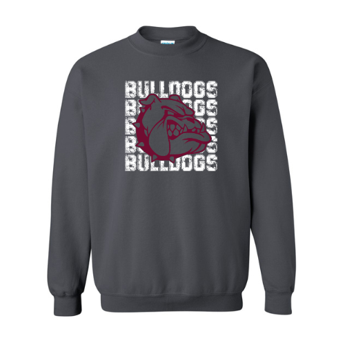 Bulldogs On Repeat Gildan Heavy Blend™ 50/50 Fleece Crew
