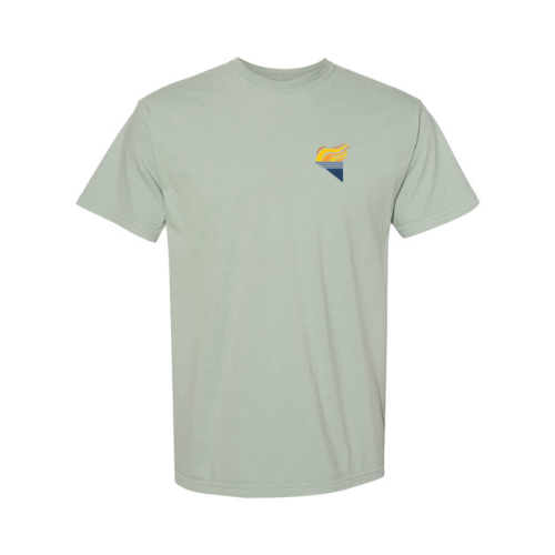 Full Color Torch Pocket Comfort Colors Unisex Garment-Dyed Heavyweight T-Shirt Bay