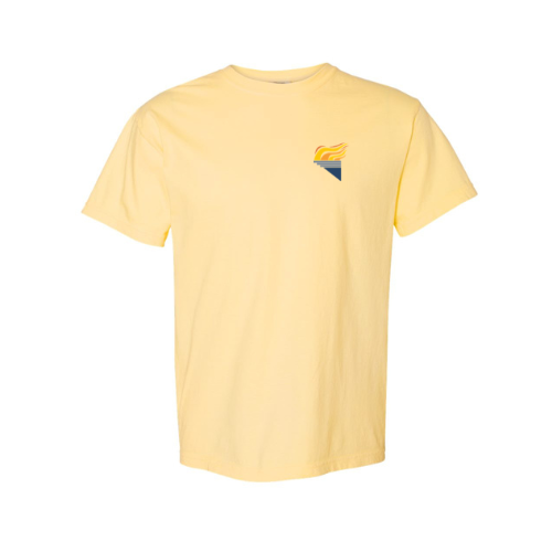 Full Color Torch Pocket Comfort Colors Unisex Garment-Dyed Heavyweight T-Shirt Butter