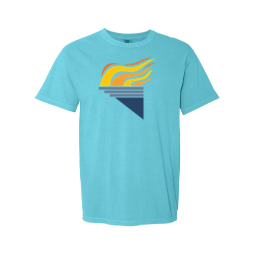 Large Torch Comfort Colors Unisex Garment-Dyed Heavyweight T-Shirt Lagoon