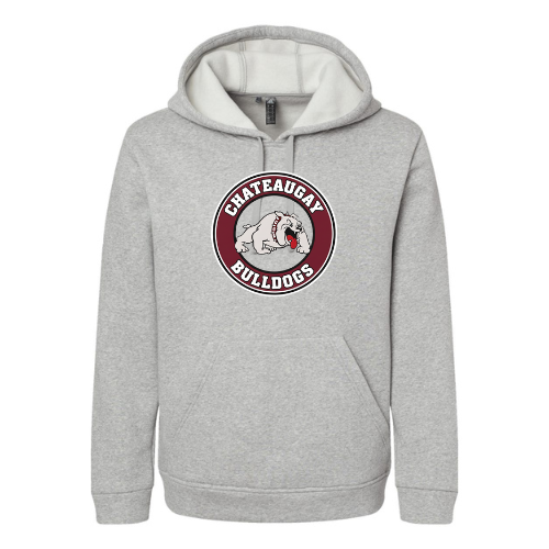 Chateaugay Bulldogs Round Large Logo Adidas Unisex Fleece Hooded Sweatshirt
