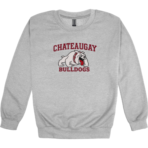 Chateaugay Bulldogs Large Logo Gildan Heavy Blend™ 50/50 Fleece Crew