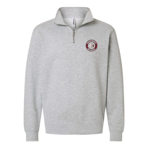 Chateaugay Bulldogs Round Large Logo Independent Trading Co. Unisex Midweight Quarter-Zip Pullover