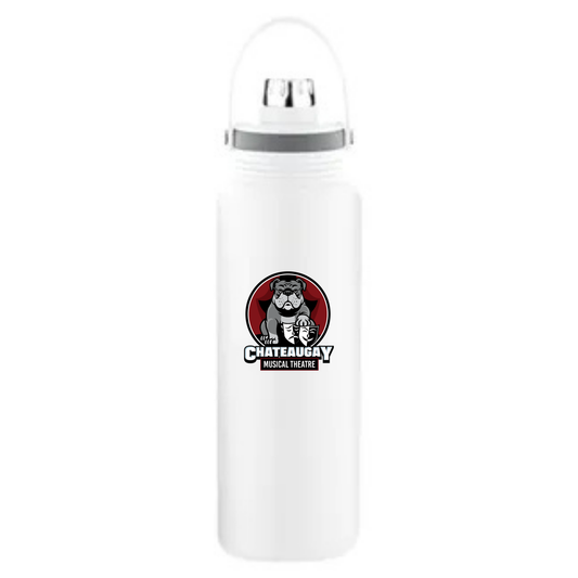 40oz Water Bottle Custom With Chateaugay Musical Theatre Logo