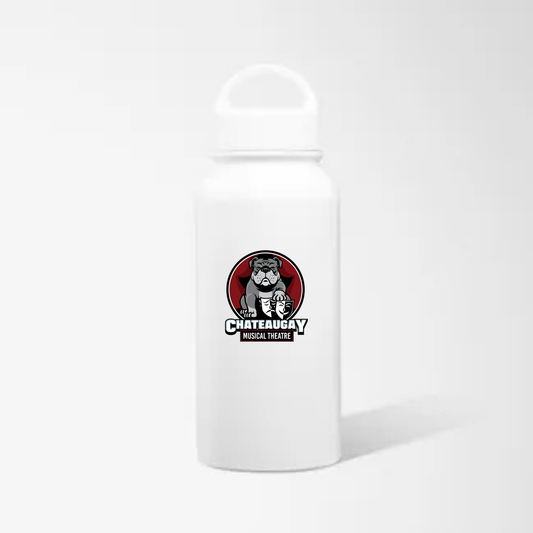 31oz Water Bottle Custom With Chateaugay Musical Theatre Logo