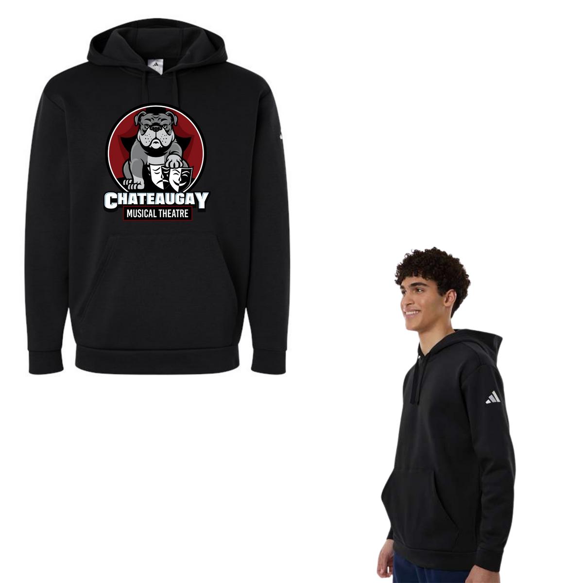Chateaugay Musical Theatre Adidas Unisex Fleece Hooded Sweatshirt
