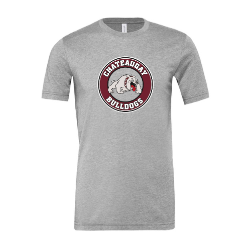 Chateaugay Bulldogs Round Large Logo Bella + Canvas Unisex Jersey