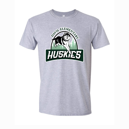 Davis Elementary Large Logo Gildan Softstyle® T-Shirt Sport