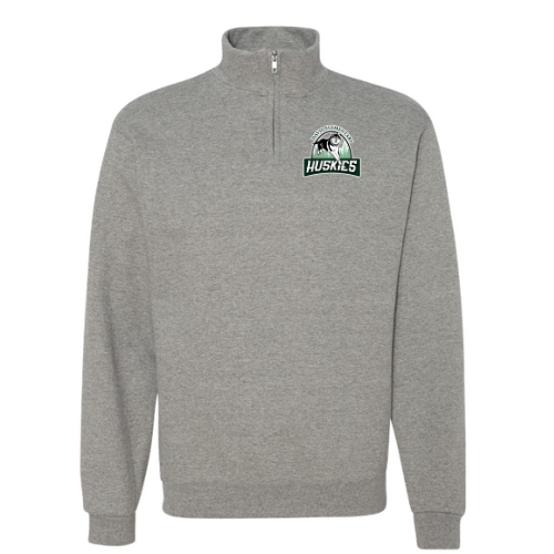 Pocket Design Davis Logo Jerzees NuBlend ® 1/4-Zip Cadet Collar Sweatshirt Oxford