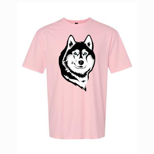Husky Head Logo Gildan Softstyle® T-Shirt Light Pink