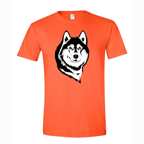 Husky Head Logo Gildan Softstyle® T-Shirt Orange