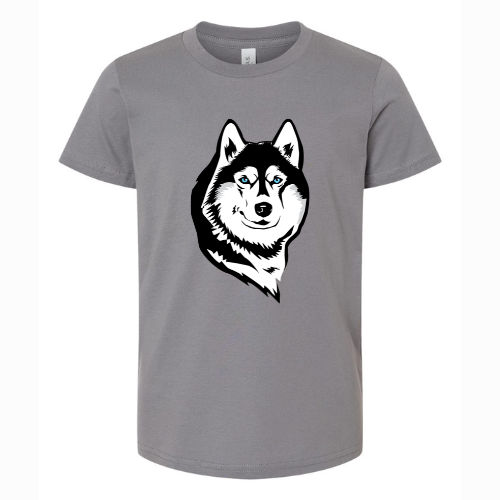 Husky Head Logo Bella + Canvas Unisex Jersey Storm