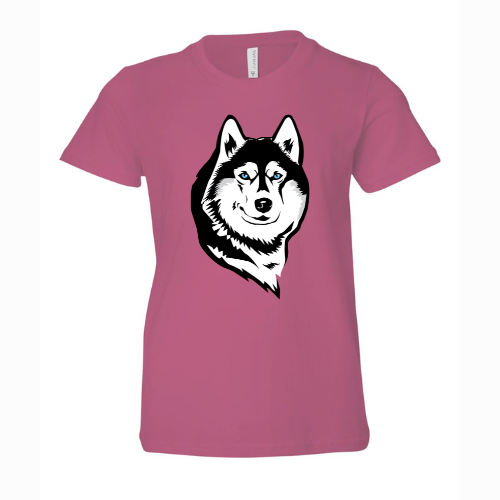 Husky Head Logo Bella + Canvas Unisex Jersey Berry