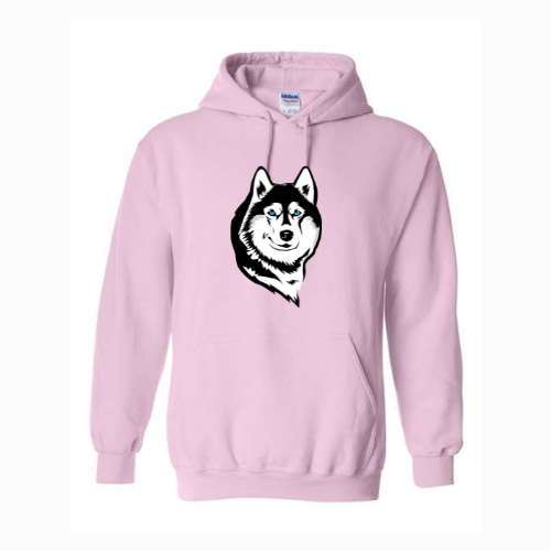 Husky Head Logo Unisex Heavy Blend™ Hooded Sweatshirt Light Pink