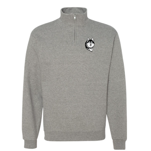 Husky Head Logo Jerzees NuBlend ® 1/4-Zip Cadet Collar Sweatshirt Oxford