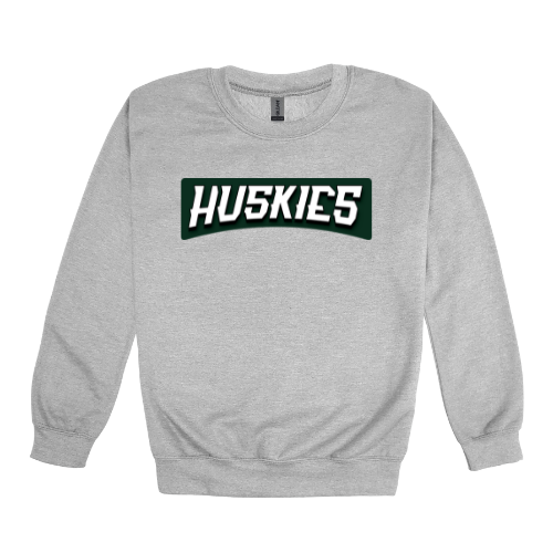 Huskies Word Logo Gildan Heavy Blend™ 50/50 Fleece Crew Sport