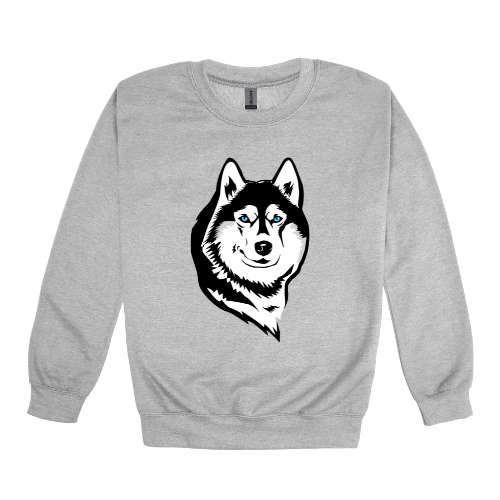 Husky Head Logo Gildan Heavy Blend™ 50/50 Fleece Crew Sport
