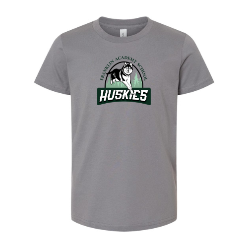 Franklin Academy Large Logo Bella + Canvas Unisex Jersey Storm