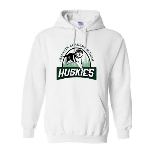Franklin Academy Large Logo Unisex Heavy Blend™ Hooded Sweatshirt White