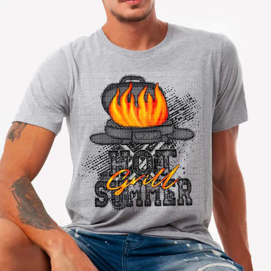 Hot Grill Summer Gildan Softstyle® T-Shirt Sport Grey