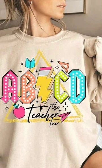ABCD Teacher Tour Gildan Heavy Blend™ 50/50 Fleece Crew Sand