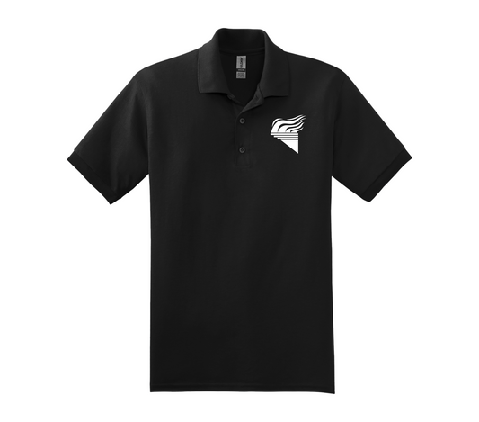 Gildan Jersey Knit Sport Shirt Black White Torch Pocket