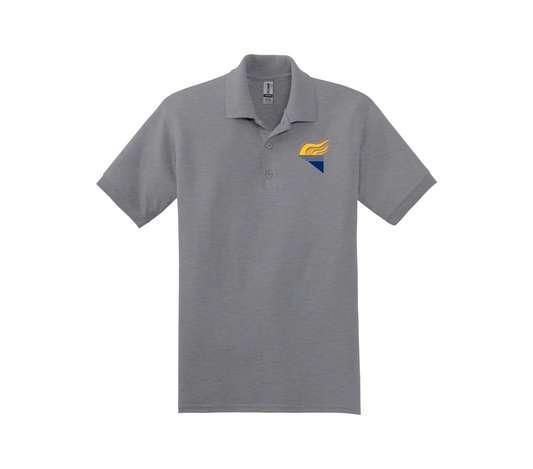 Gildan Jersey Knit Sport Shirt Heather Graphite Full Color Torch Pocket