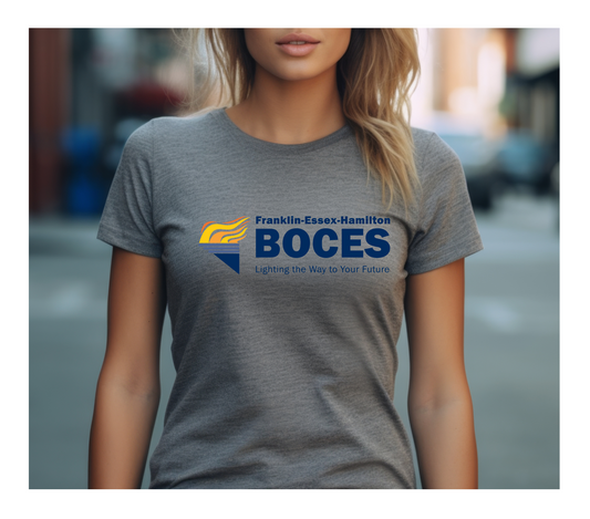 Gildan Softstyle® T-Shirt Graphite Heather FEH BOCES Full Color With Torch