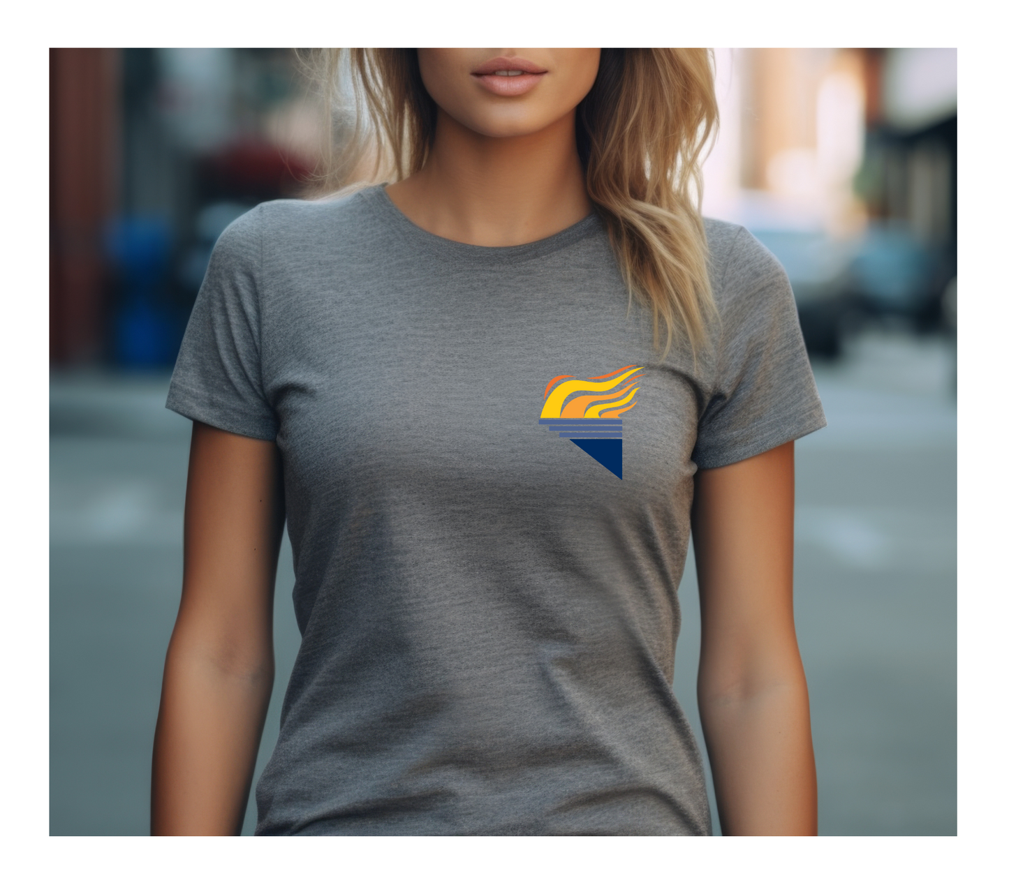 Gildan Softstyle® T-Shirt Graphite Heather Full Color Torch Pocket