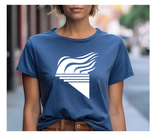 Gildan Softstyle® T-Shirt Graphite Heather Indigo White Torch Large