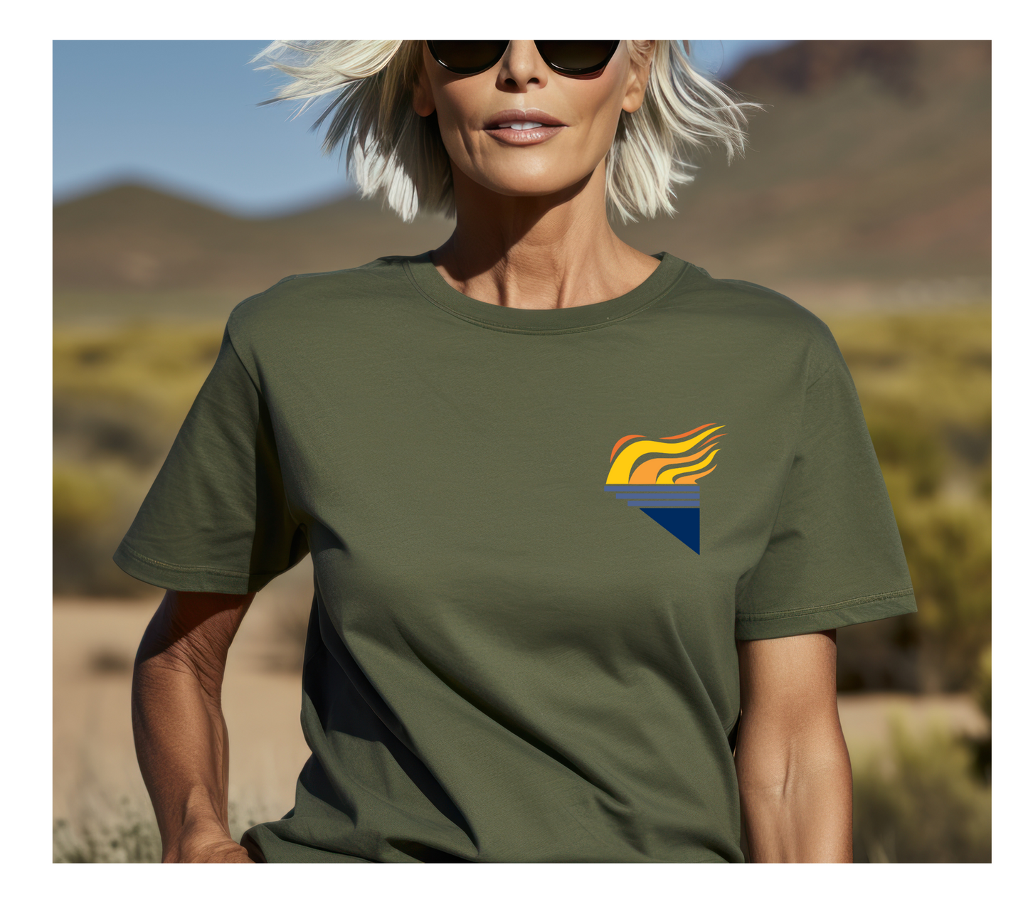 Gildan Softstyle® T-Shirt Military Full Color Torch Pocket