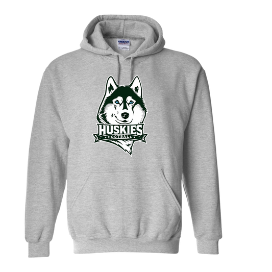 Huskie Football Gildan Unisex Heavy Blend™ Hooded Sweatshirt Sport Grey