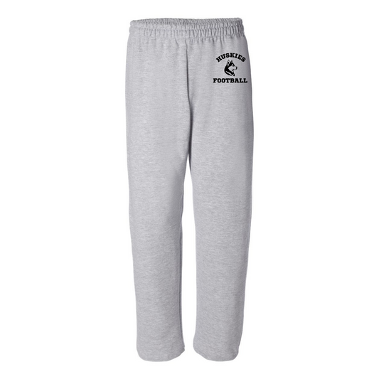 Huskies Football Black Heavy Blend™ Sweatpants Open Ankle