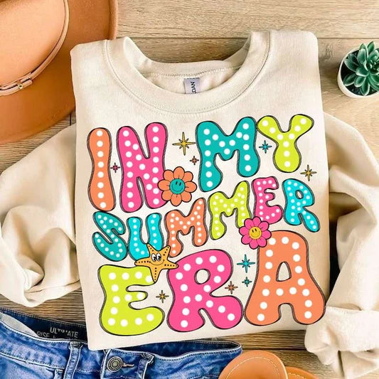 In My Summer Era Gildan Heavy Blend™ 50/50 Fleece Crew Sand