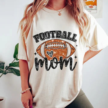 Football Mom Gildan Softstyle® T-Shirt Natural