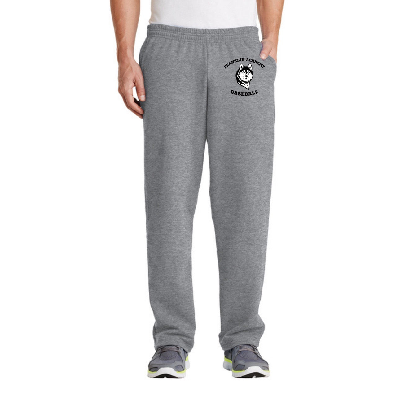 Franklin Academy Baseball & Arc Logo Heavy Blend™ Sweatpants Open Ankle