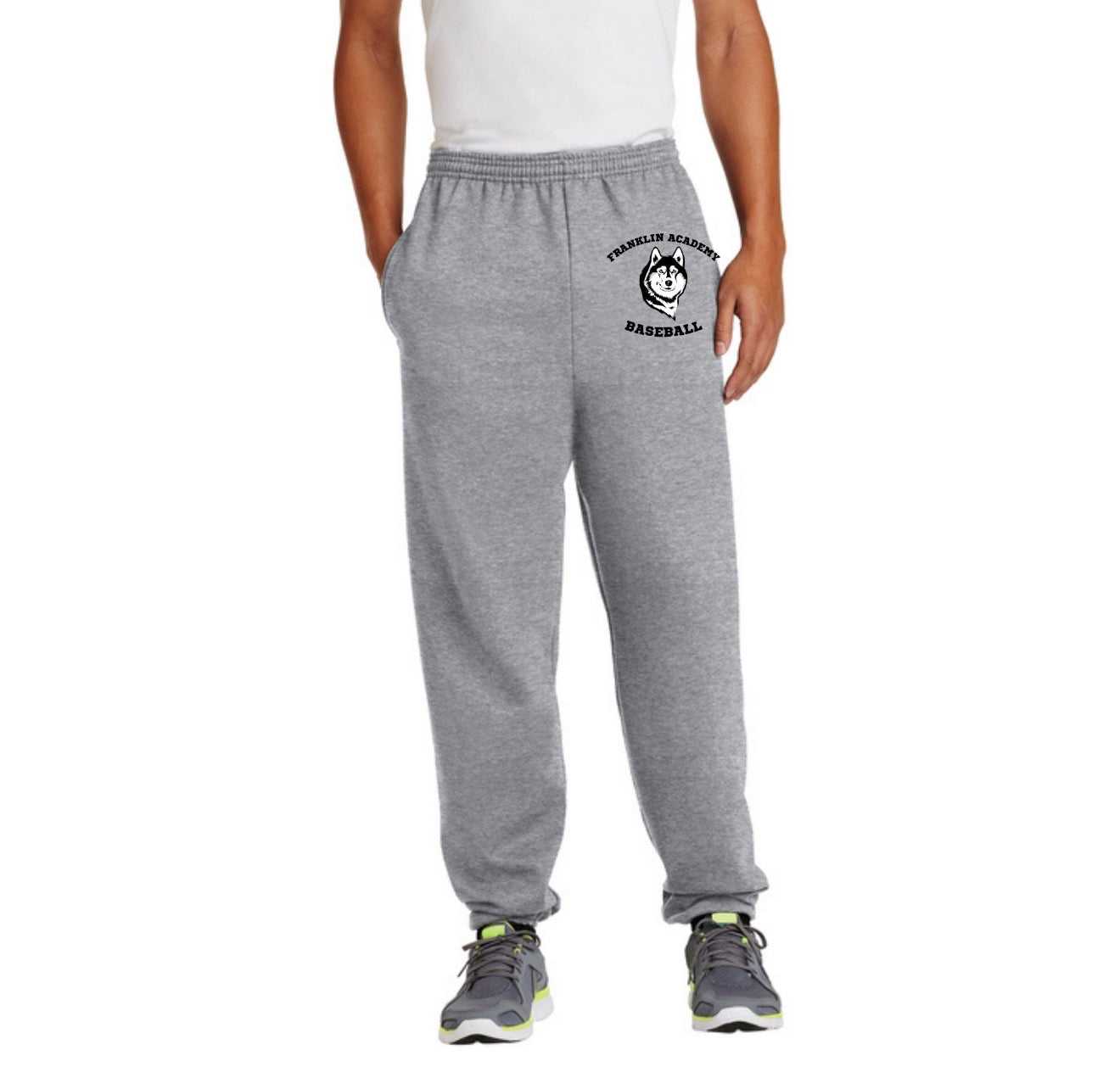 Franklin Academy Baseball & Arc Logo Heavy Blend™ Sweatpants Elastic Ankle