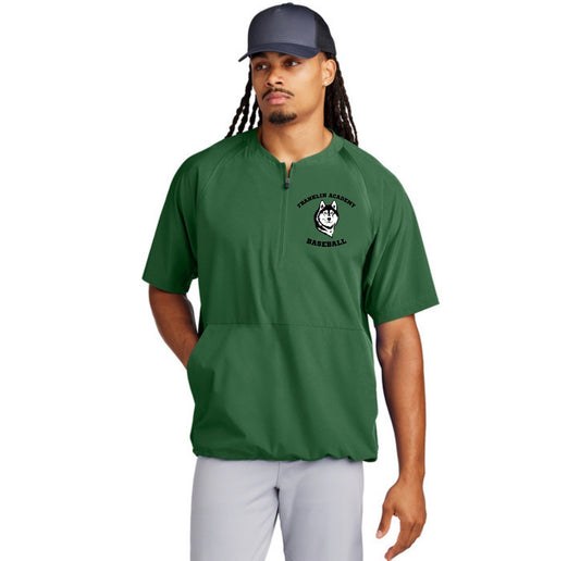 Franklin Academy Baseball Sport-Tek® Repeat 1/2-Zip Short Sleeve Cage Jacket