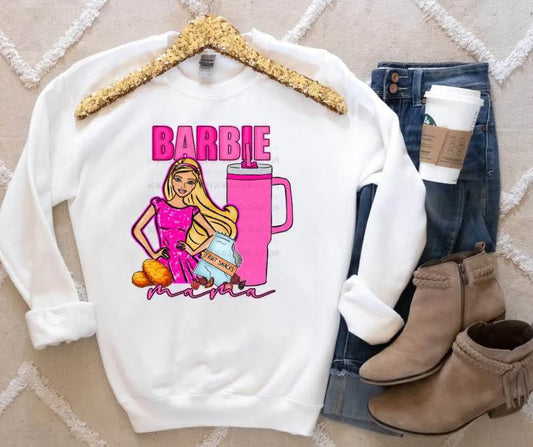 Mama Girl Gildan Heavy Blend™ 50/50 Fleece Crew Light Pink or White