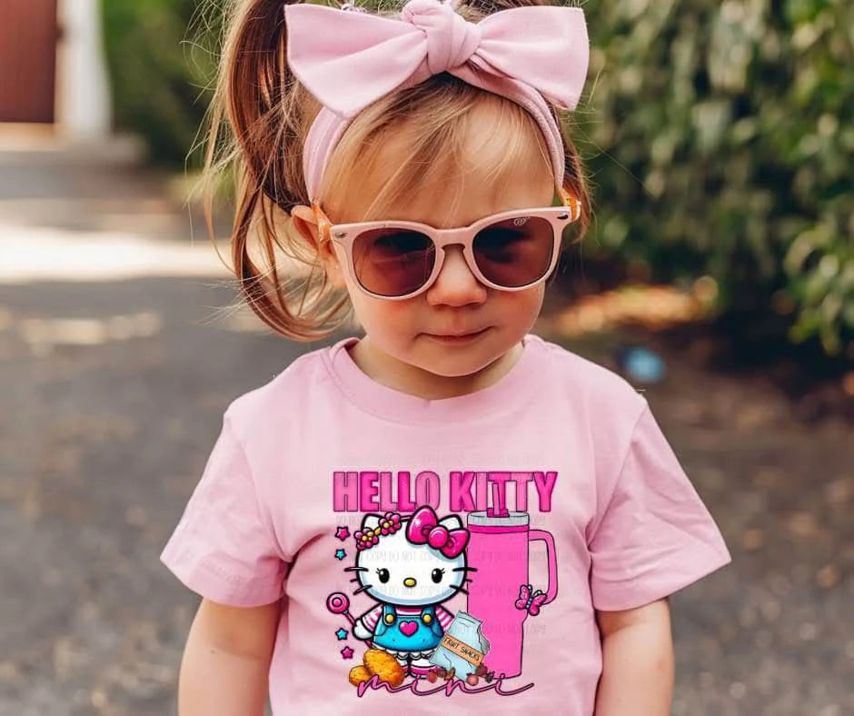 Mini Kitty Gildan Softstyle® T-Shirt Pink