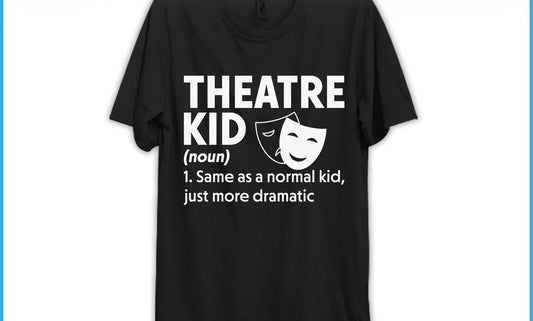 Theatre Kid Double Print Gildan Softstyle® T-Shirt White Black