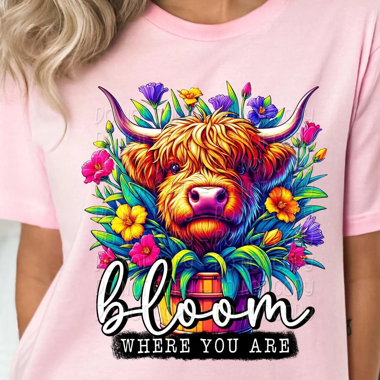Bloom Where You Are Gildan Softstyle® T-Shirt Light Pink