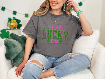 In My Lucky Era Comfort Colors Adult Heavyweight T-Shirt Pepper