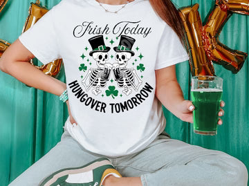 Irish Today Hung Over Tomorrow Gildan Softstyle® T-Shirt White