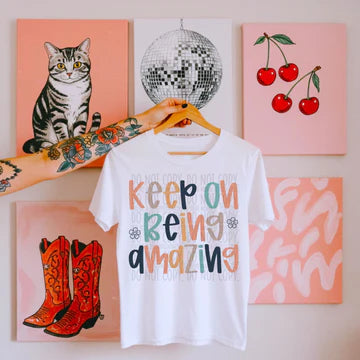 Keep On Being Amazing Gildan Softstyle® T-Shirt White