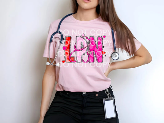 LPN Valentines Day Gildan Softstyle® T-Shirt Light Pink