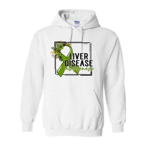 Liver Disease Awareness Gildan Unisex Heavy Blend™ Hooded Sweatshirt