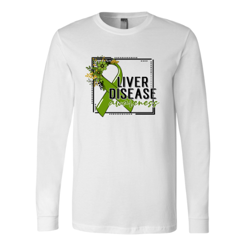 Liver Disease Awareness Bella + Canvas Unisex Jersey Long-Sleeve