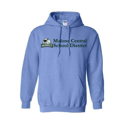 Malone CSD Horizontal Logo Unisex Heavy Blend™ Hooded Sweatshirt Carolina Blue