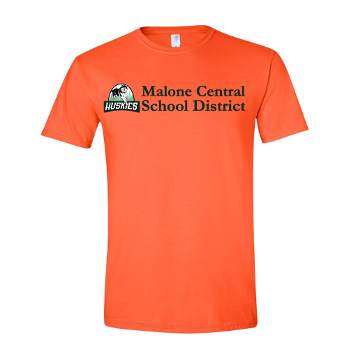 Malone CSD Horizontal Logo Gildan Softstyle® T-Shirt Orange